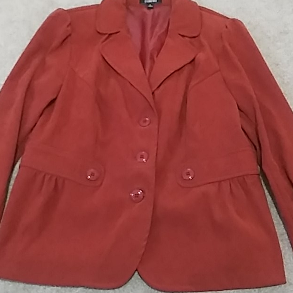 Faux Microsuede Jacket Size M - Picture 3 of 3